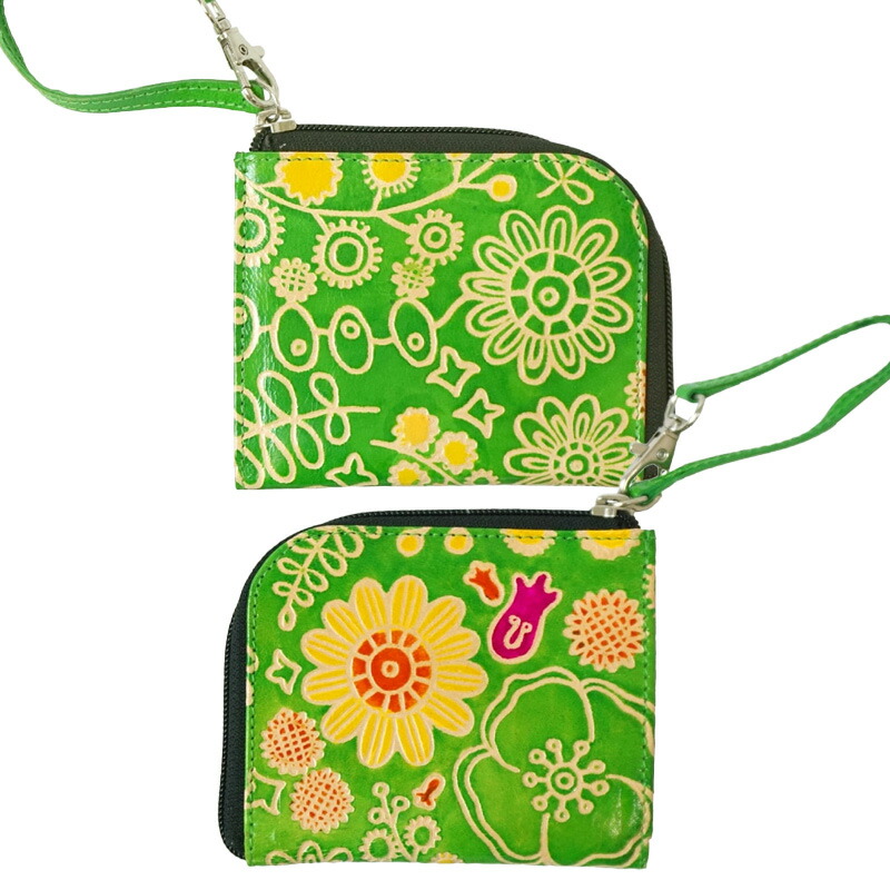 楽天市場】財布 第3世界ショップ 山羊革工芸品 L字ファスナー 財布