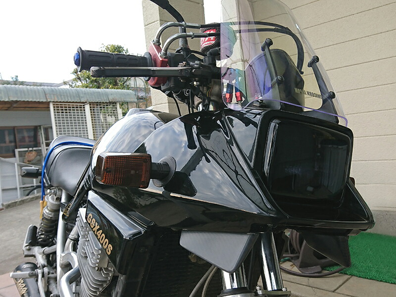 楽天市場】スズキ カタナ GSX400S GSX250S ヘッドライトカバー ダーク