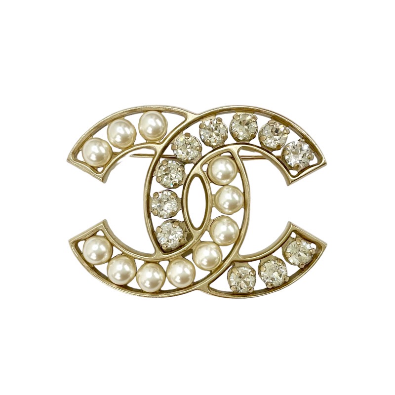 CHANELシャネル CCロゴ ブローチ・コサージュゴールド 【公式通販】