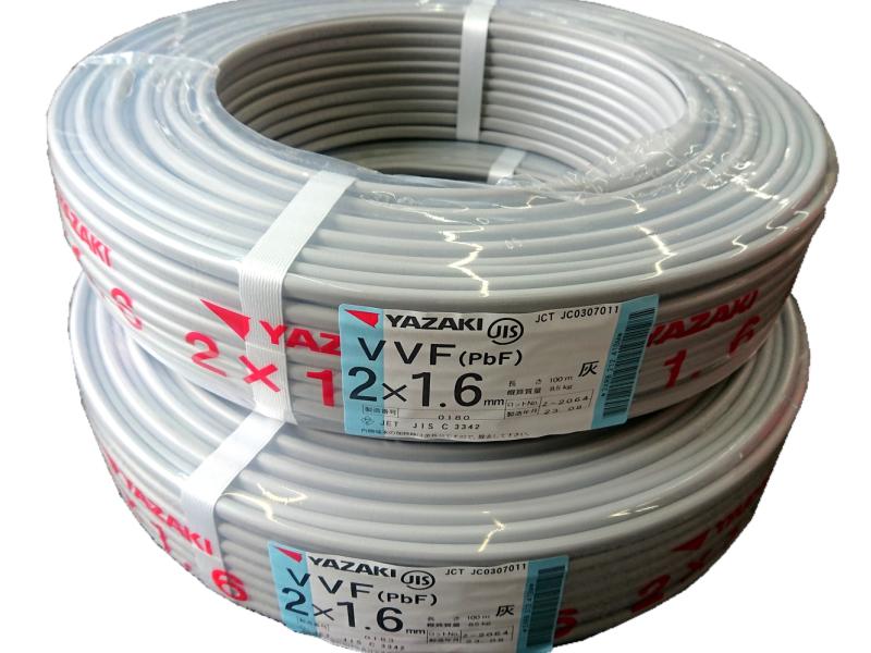 楽天市場】製造1年以内 YAZAKI 矢崎エナジーシステム VVFケーブル 2