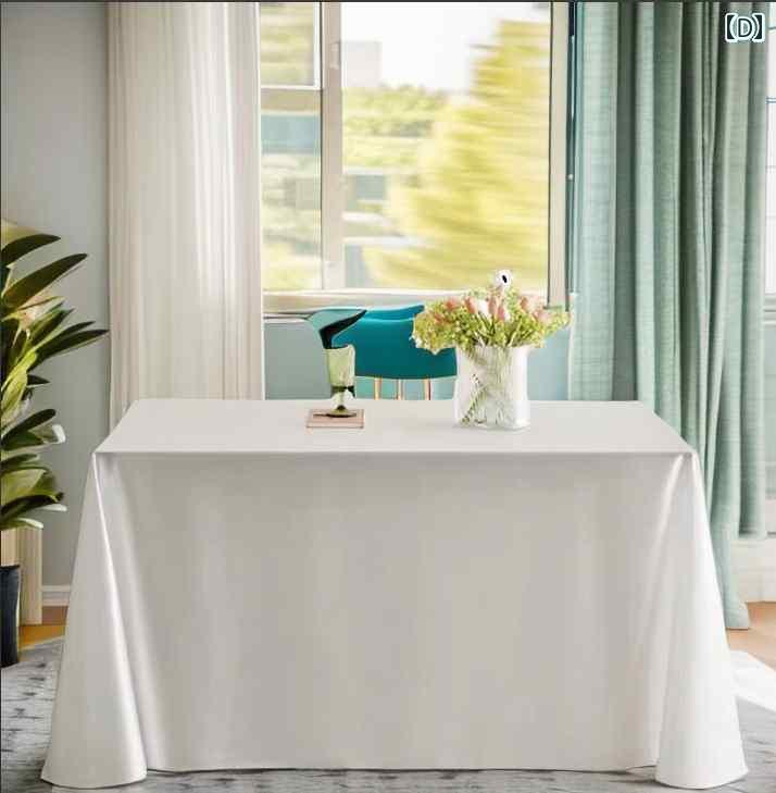 楽天市場】テーブルクロス おしゃれ 長方形 サテン 光沢 厚手 耐摩耗