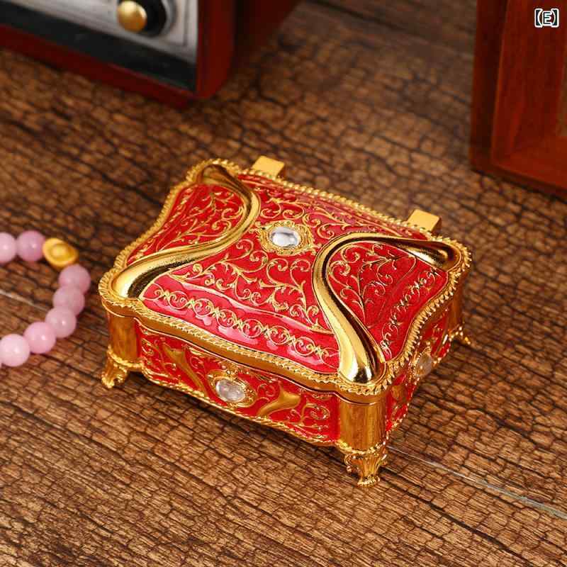 楽天市場】ジュエリーボックス アンティーク 北欧風 亜鉛合金製