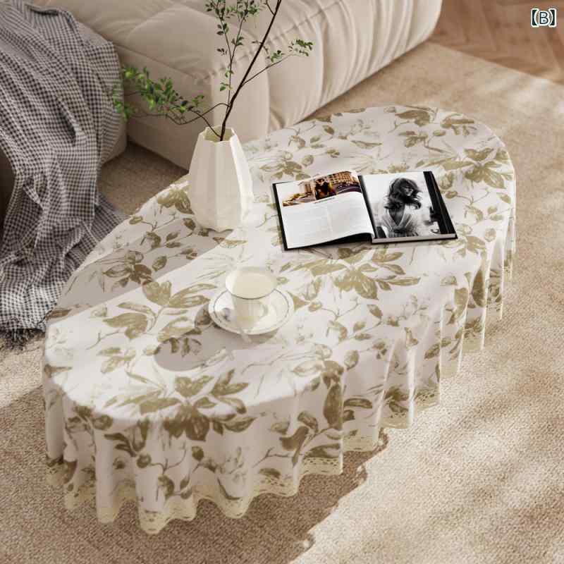 楽天市場】テーブルクロス リビング ダイニング 楕円形 ローテーブル