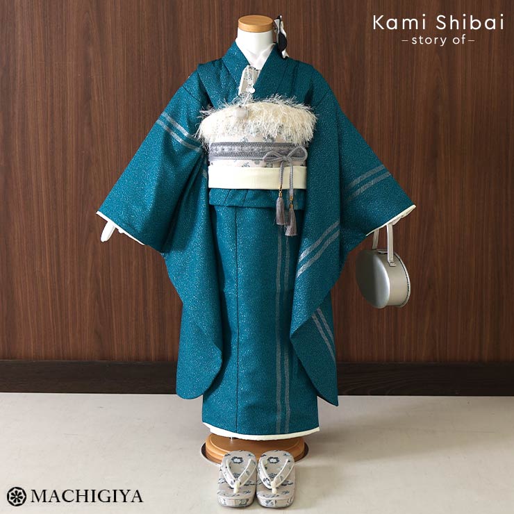 楽天市場】【レンタル】七五三 7歳 女の子 きもの ターコイズ ライン