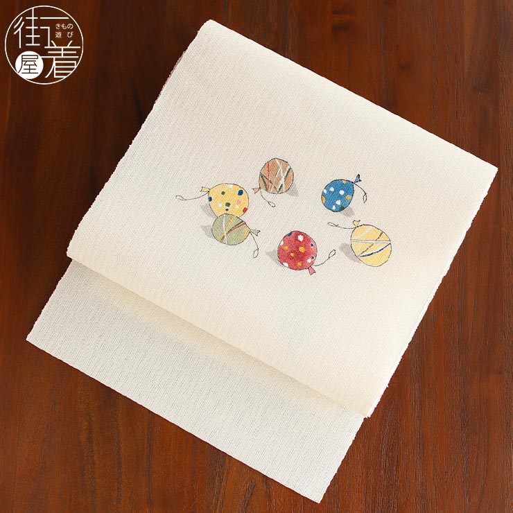 楽天市場】＼WeekendSale開催中!／[本麻] 夏名古屋帯 水風船 (麻/オフ