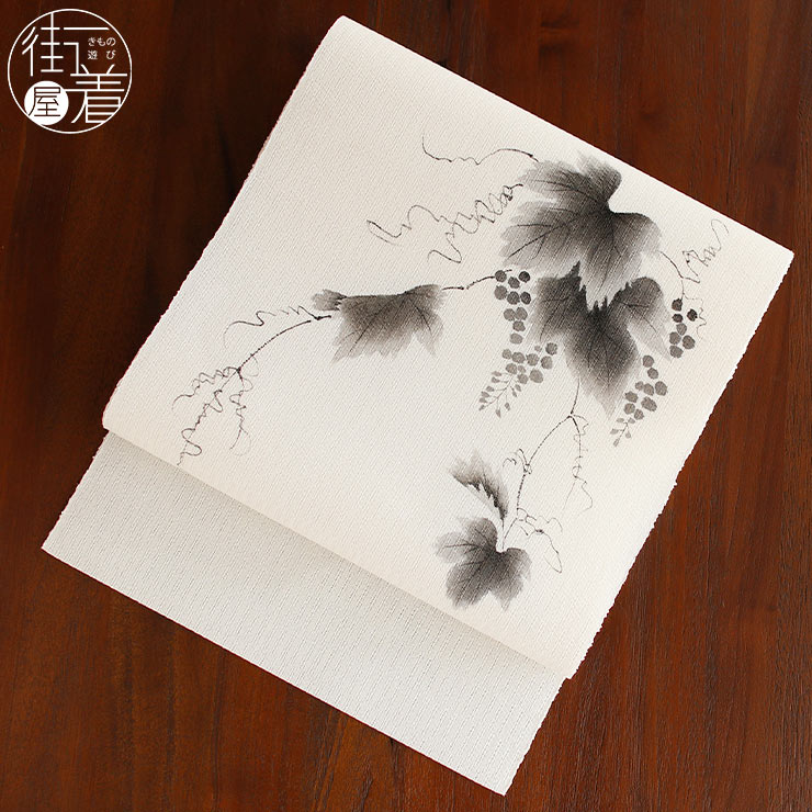 楽天市場】＼WeekendSale開催中!／[本麻] 夏名古屋帯 蔓葡萄 (麻/オフ