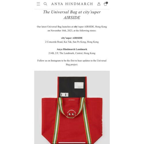 楽天市場】アニヤハインドマーチ トートバッグ 香港 city'Super限定