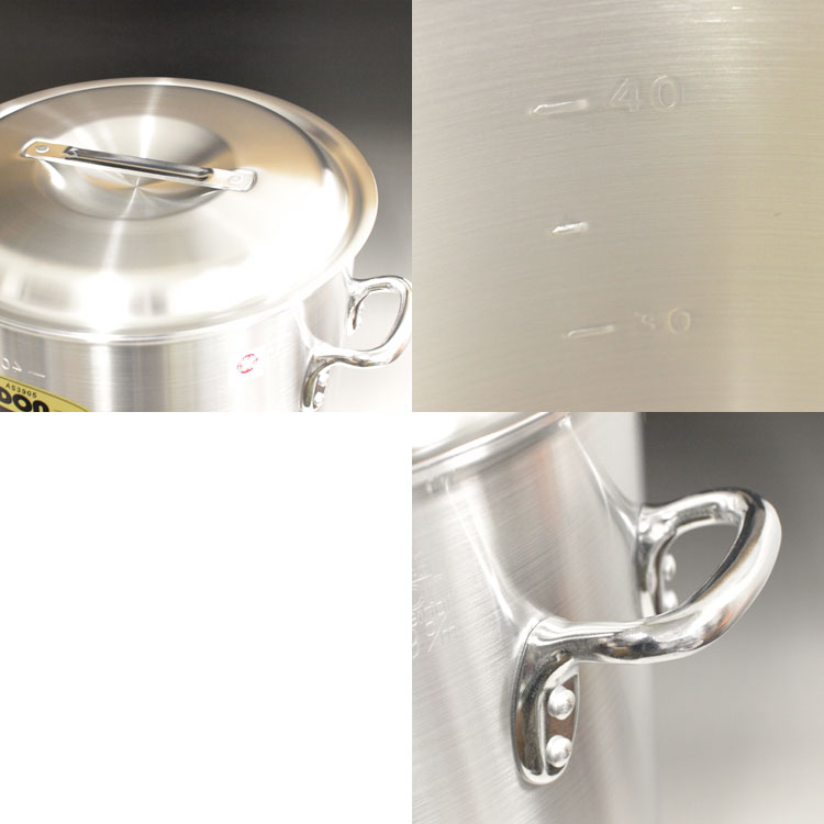 楽天市場】【お取り寄せ】アカオアルミ DON 寸胴鍋 36cm（約36リットル