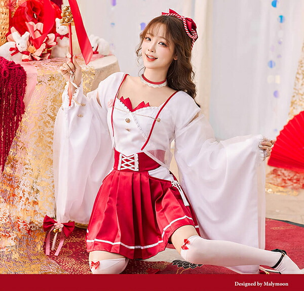 楽天市場】[正規品]【即納】コスプレ 新年 巫女 レース シースルー