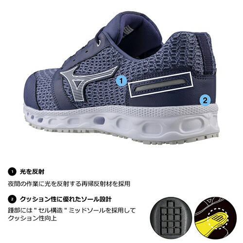 楽天市場】安全靴 ミズノ 新作 2022年 MIZUNO ALMIGHTY VH11L オール