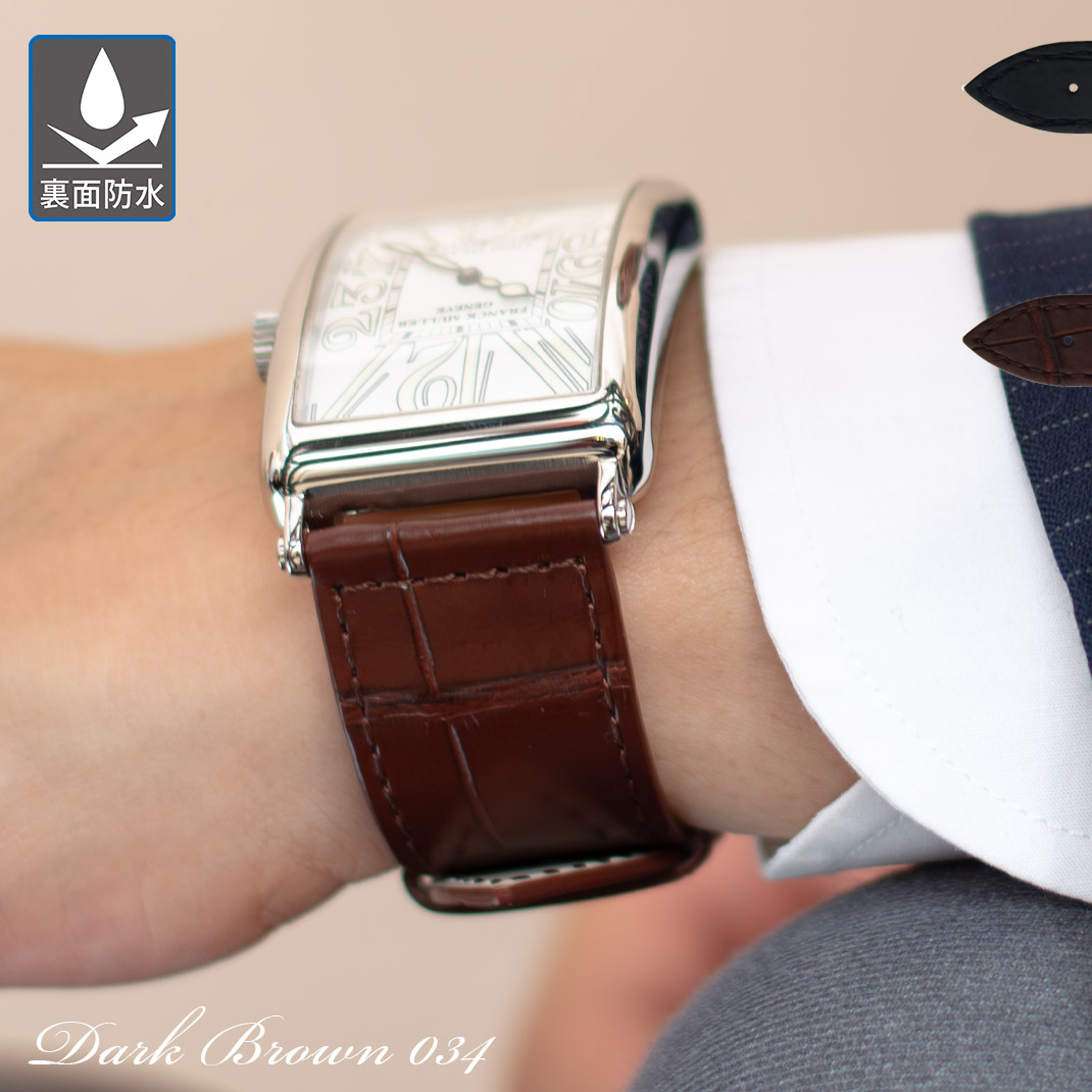 楽天市場】フランク ミュラー 用 裏面防水 ベルト バンド アリゲーター