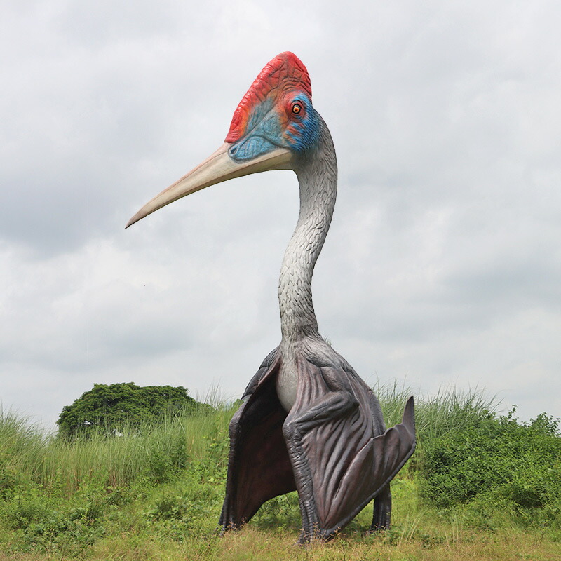楽天市場】FRP恐竜オブジェ 翼竜ケツァルコアトルス QUETZALCOATLUS