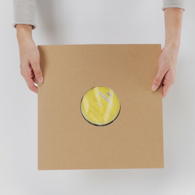 楽天市場】LPレコードジャケット 特厚紙製 両穴 クラフト茶 50枚セット