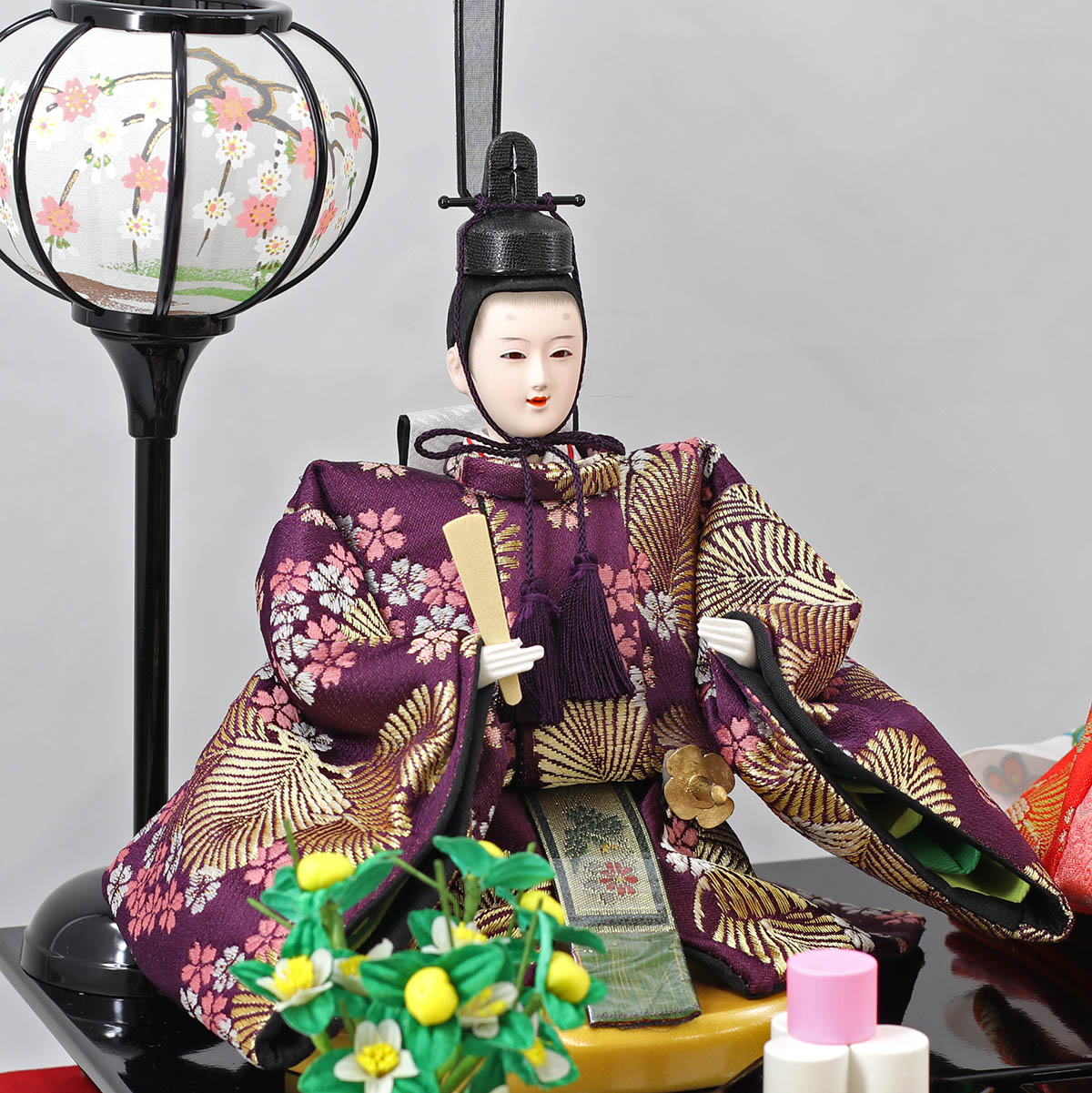 楽天市場】雛人形 コンパクト ケース飾り ケース入り 小三五親王飾り