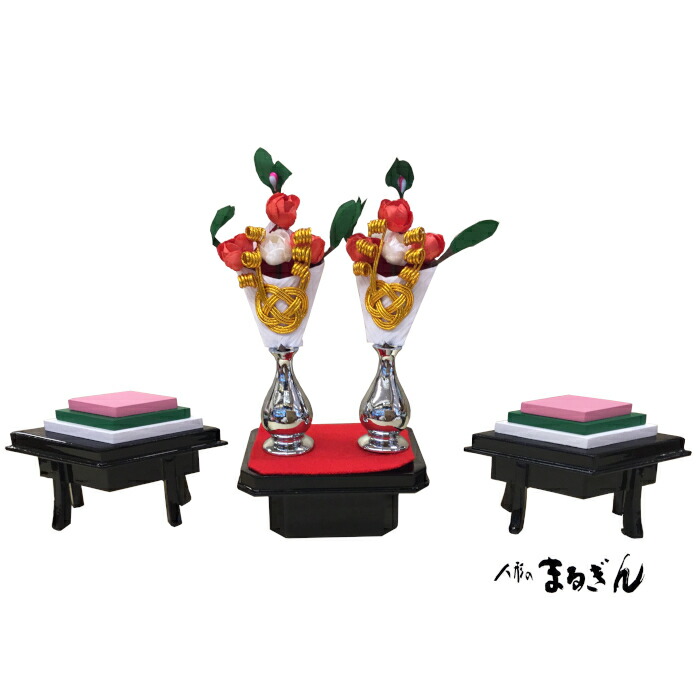 楽天市場】【雛人形用道具セット】25号献上菱三方【2点セット】雛道具