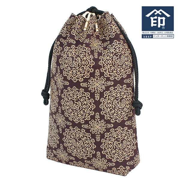 楽天市場】印伝 【甲州印伝 印傳屋 上原勇七】合切袋 巾着 【特別発注