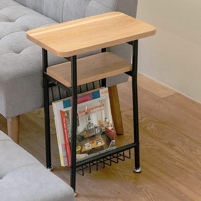 楽天市場】[レビュー特典]サイドテーブル マガジンラック おしゃれ 幅