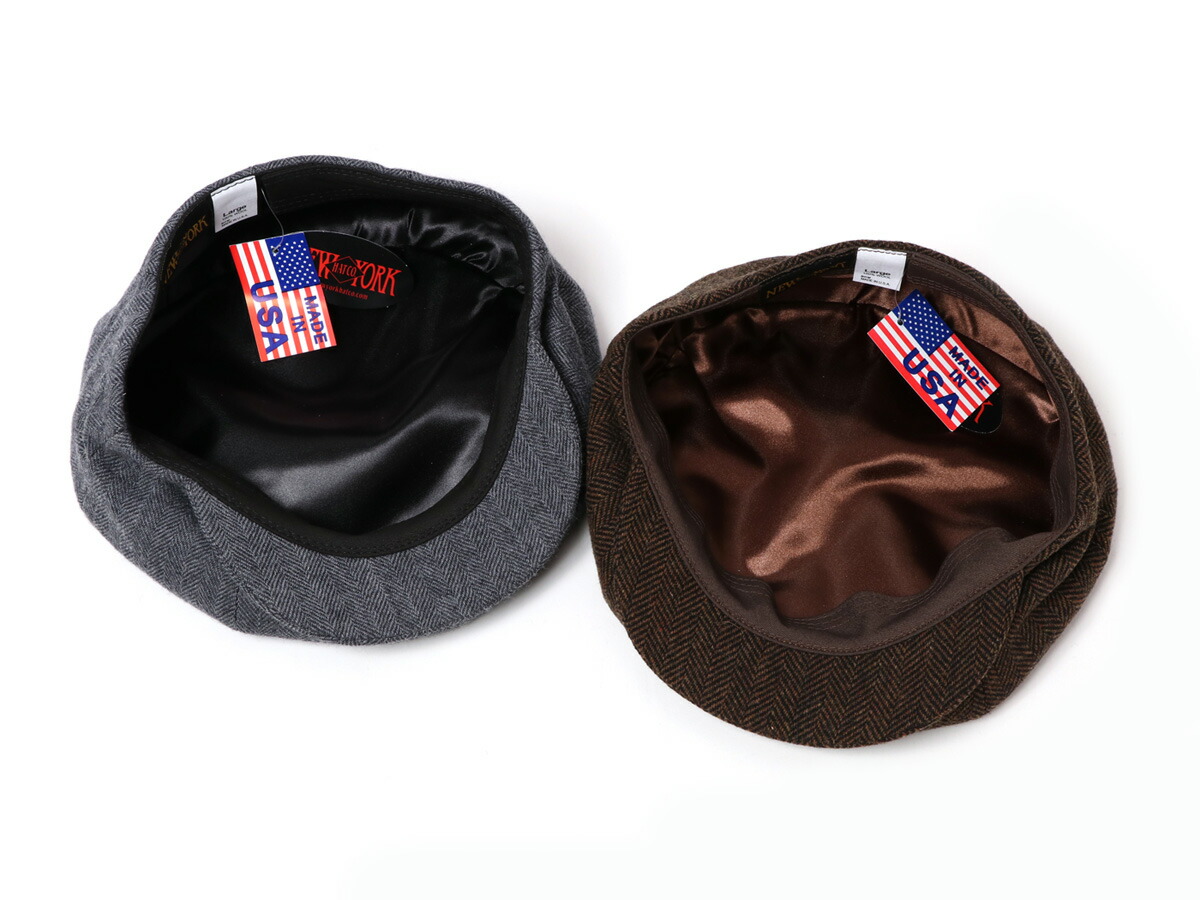 楽天市場】New York Hat Co ニューヨークハット HERRINGBONE NEWSBOY