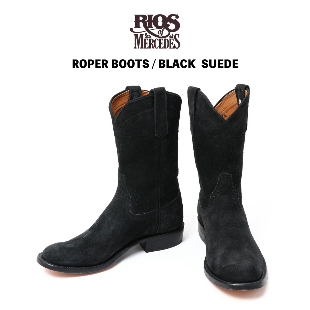 楽天市場】RIOS OF MERCEDES リオスオブメルセデス ROPER BOOTS BLACK