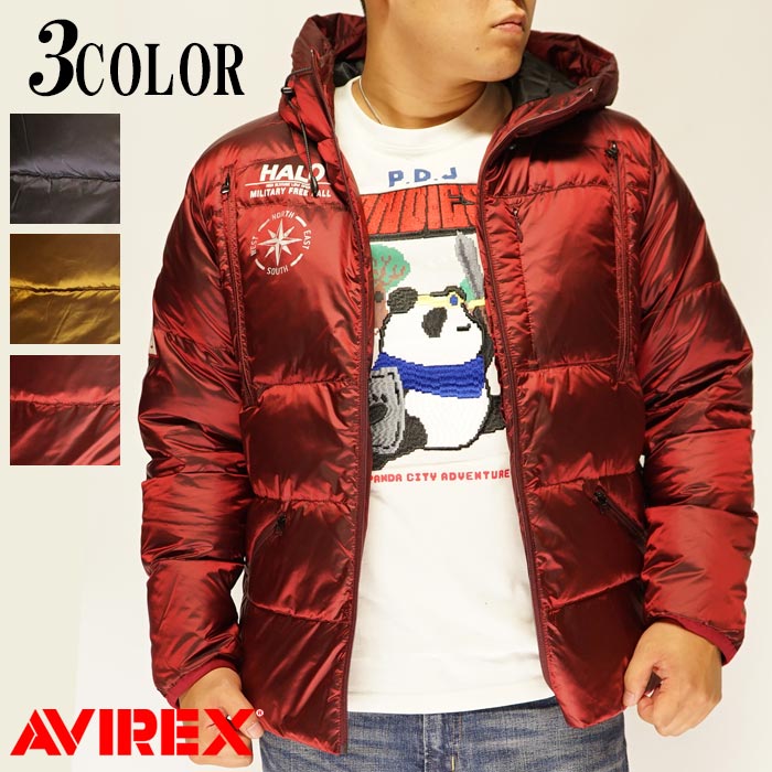 楽天市場】AVIREX[アヴィレックス] スリーブジップ ダウン ジャケット