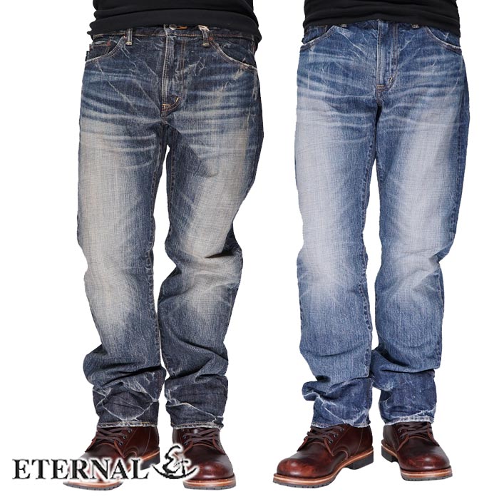 楽天市場】ETERNAL エターナル ジーンズ 5ポケット ストレート デニム