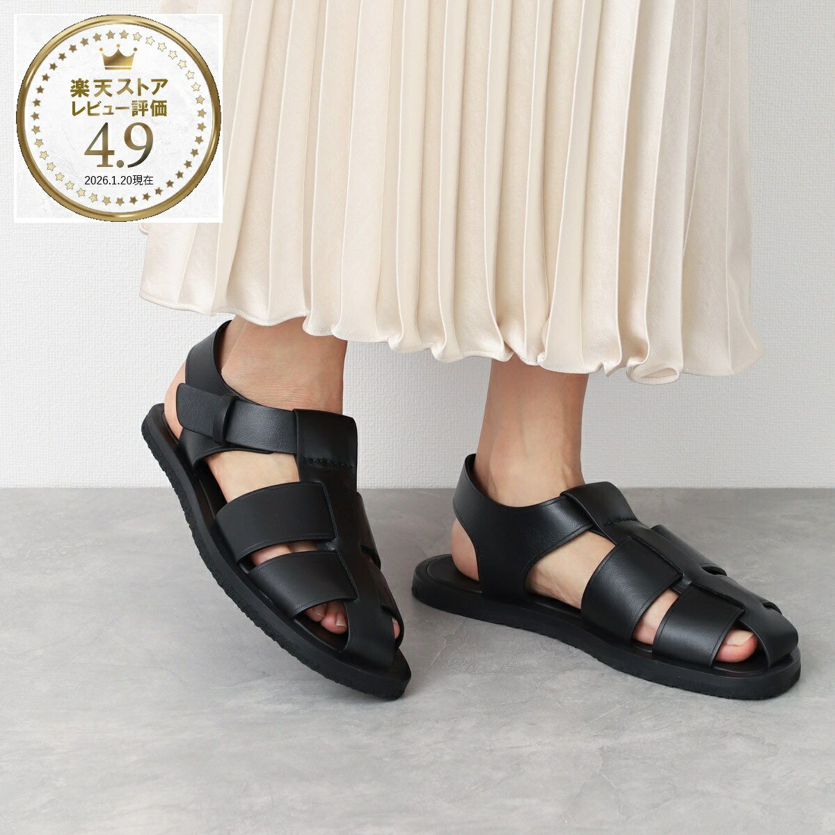 楽天市場】ザ ロウ THE ROW サンダル グルカサンダル ブラック