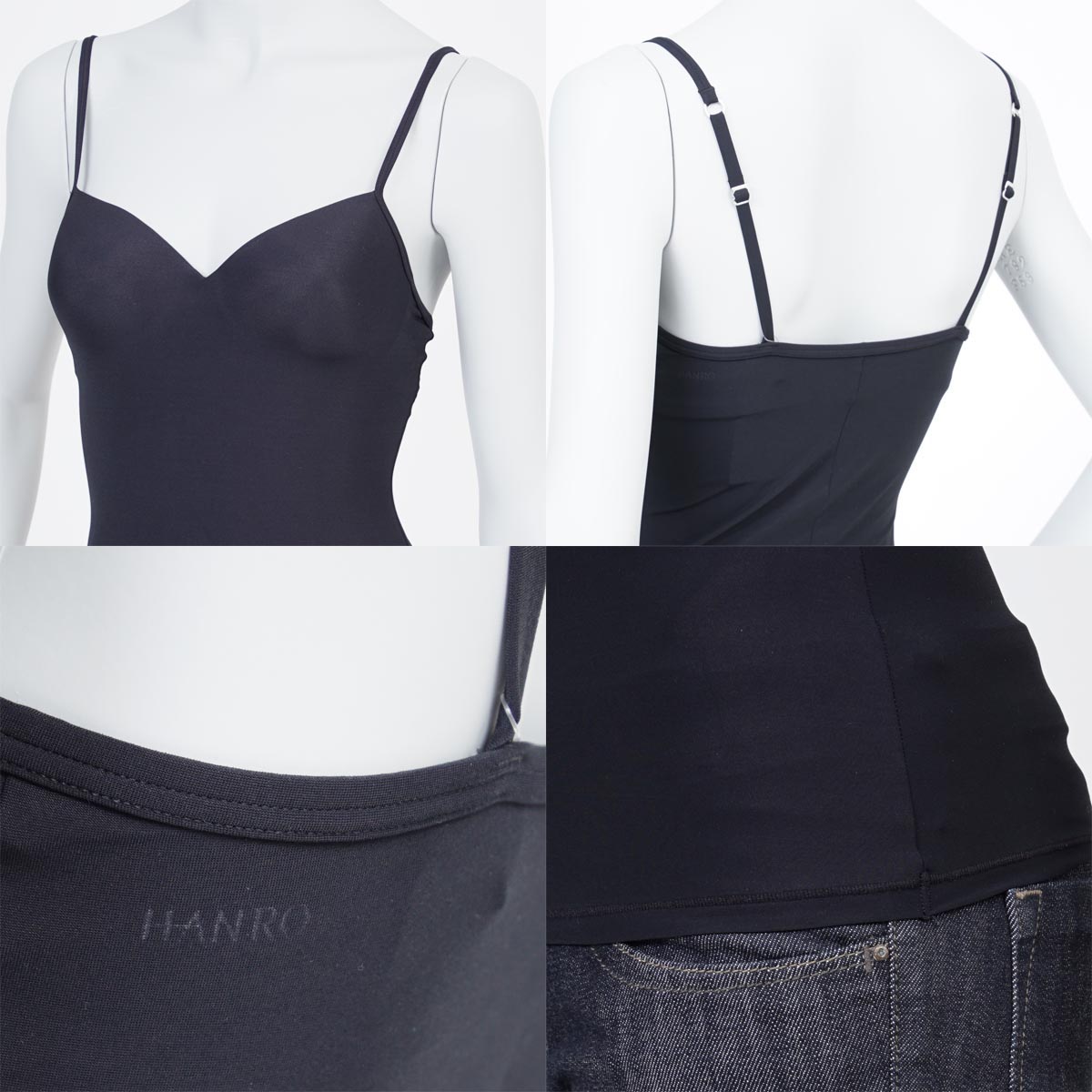 楽天市場】ハンロ HANRO ブラキャミソール PADDED BRA TOP レディース