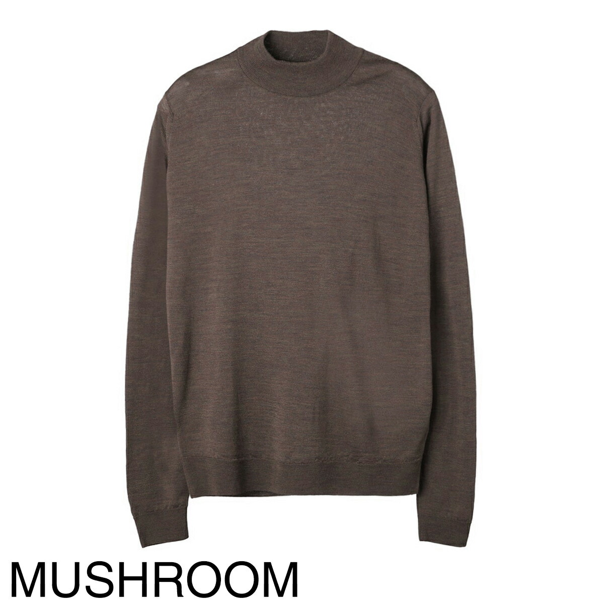 まもなくセール終了 ジョンスメドレー モックネック HARCOURT 黒 30G