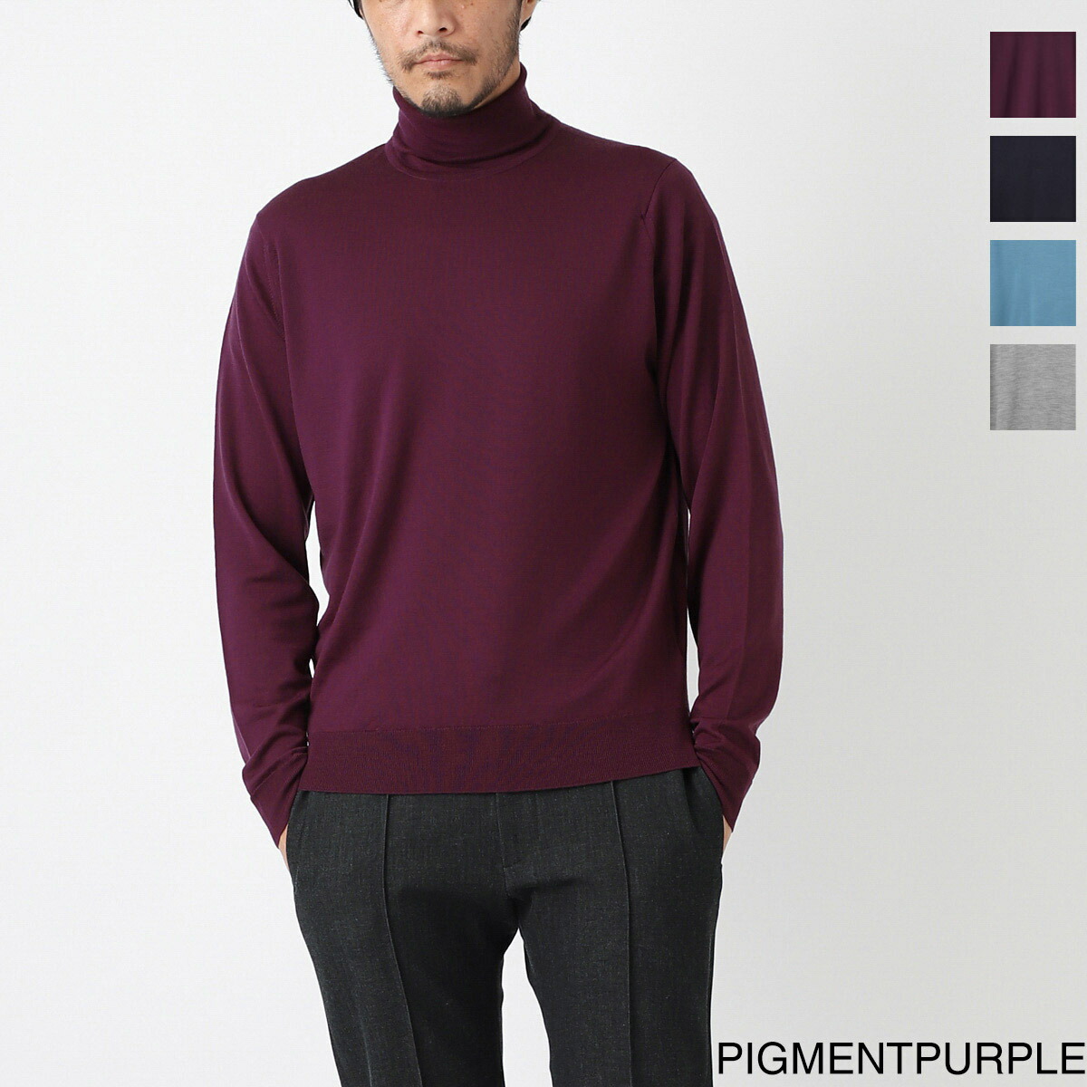 楽天市場】ジョンスメドレー JOHN SMEDLEY タートルネック ニット