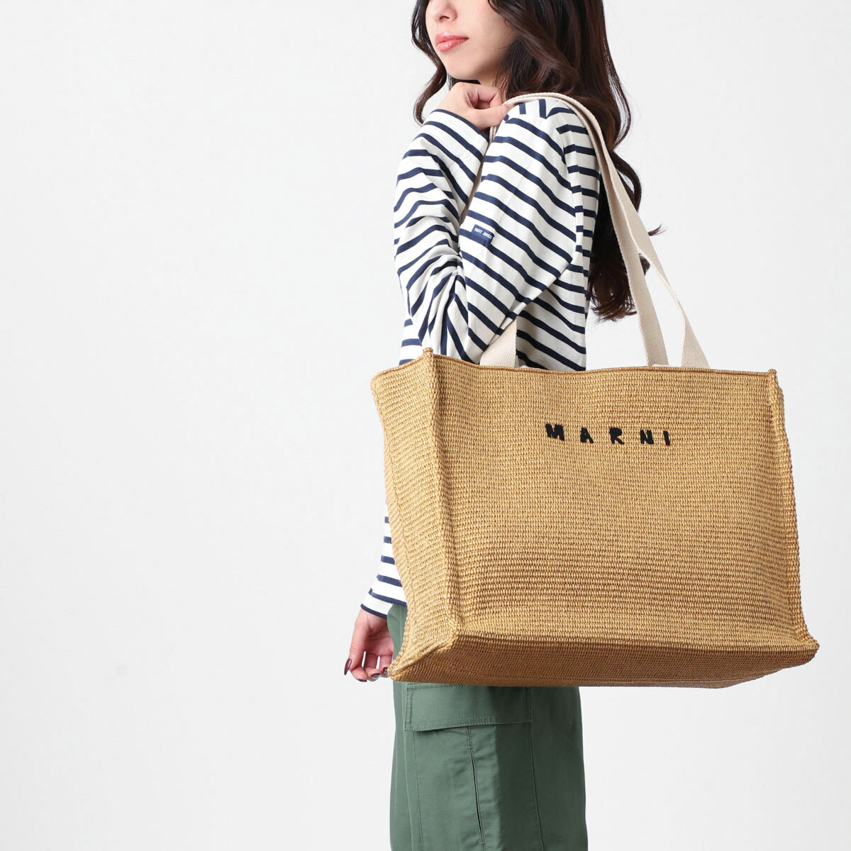 楽天市場】マルニ MARNI トートバッグ 2WAY ショッピングバッグ