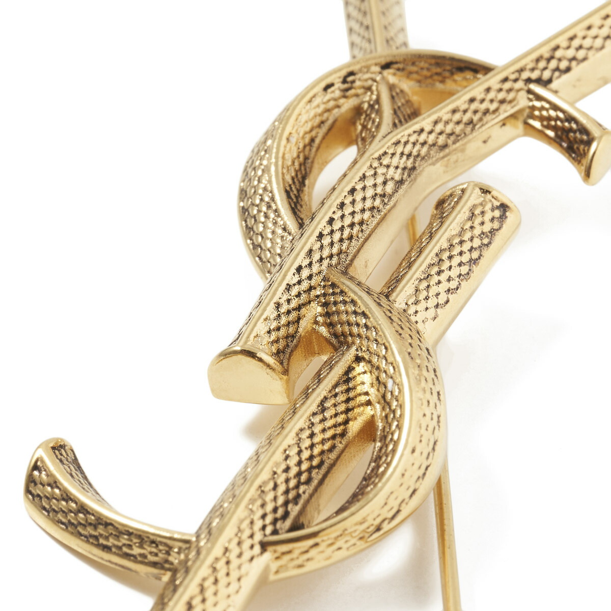 楽天市場】サンローラン SAINT LAURENT ブローチ ゴールド レディース