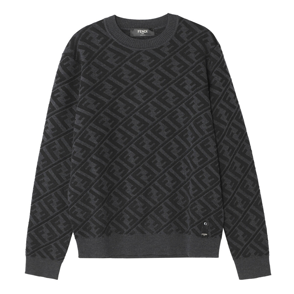楽天市場】フェンディ FENDI クルーネックニット セーター ブラック