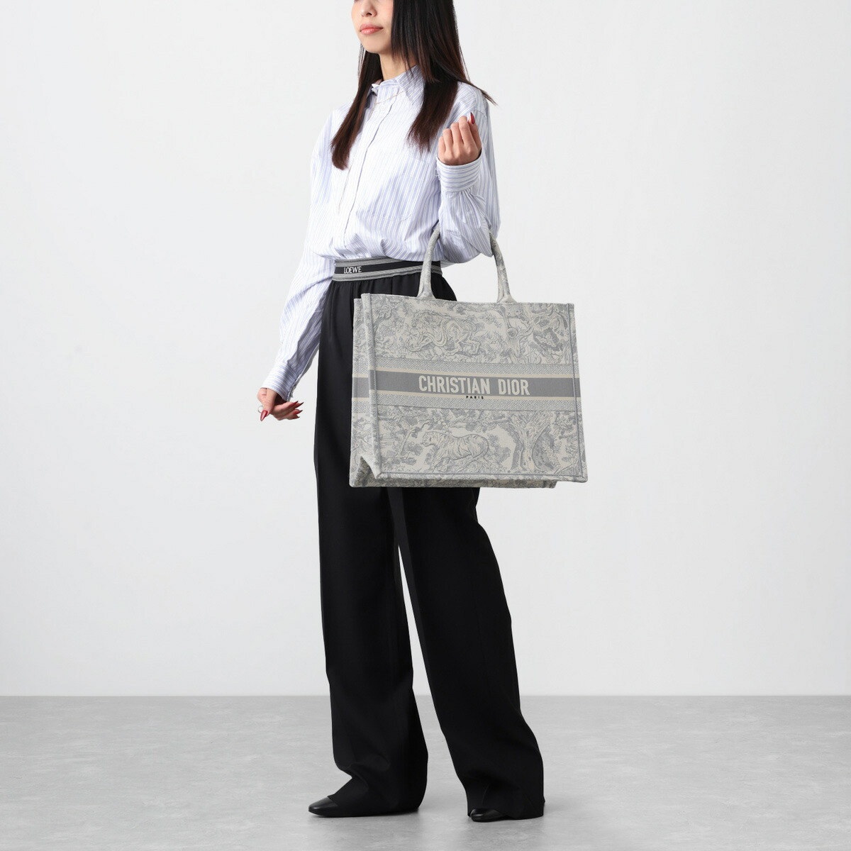 楽天市場】ディオール DIOR トートバッグ グレー レディース m1286ztdt