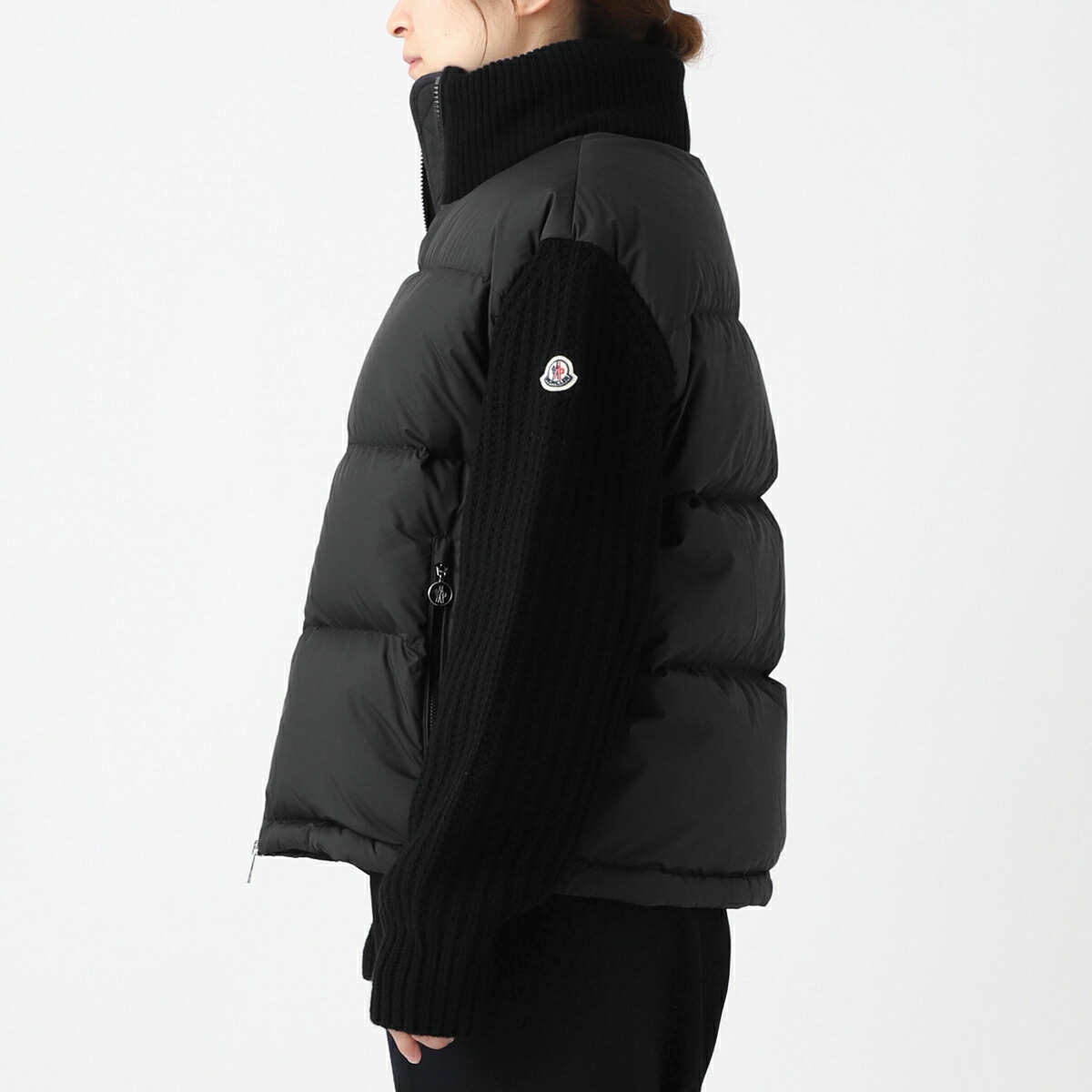 楽天市場】モンクレール MONCLER ダウン入りジップパーカ ブラック