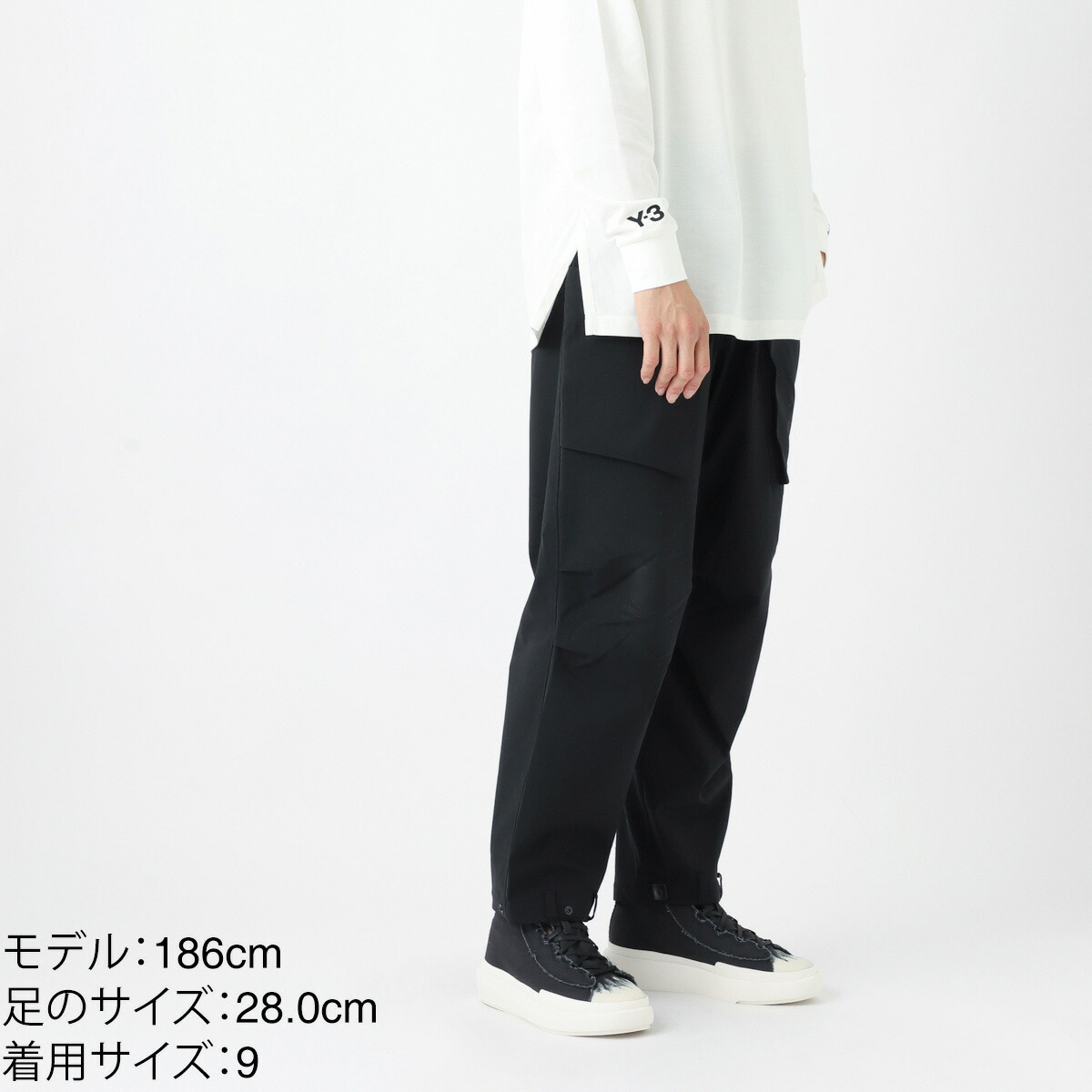 楽天市場】ワイスリー Y-3 ハイカットスニーカー ブラック メンズ