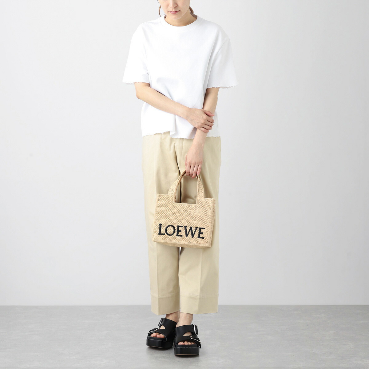 楽天市場】ロエベ LOEWE トートバッグ 2WAY ショルダーバッグ ベージュ