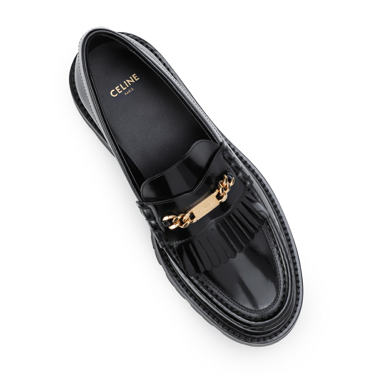 楽天市場】セリーヌ CELINE ローファー ブラック レディース 35836