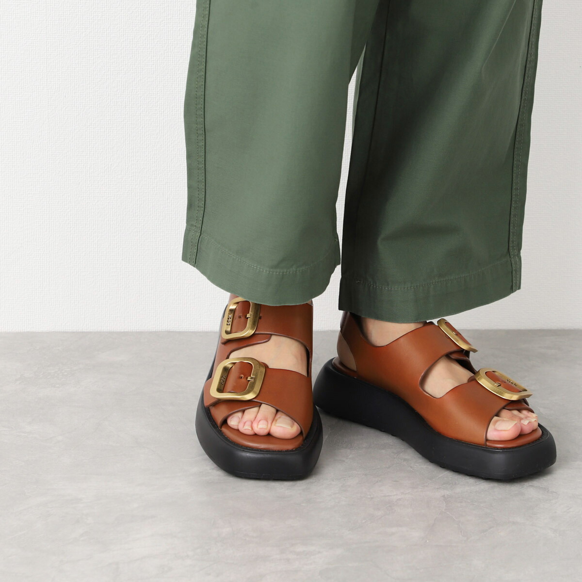 楽天市場】トッズ TODS サンダル ブラウン レディース