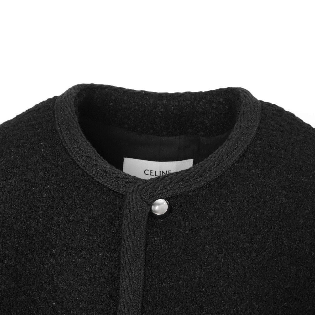 楽天市場】セリーヌ CELINE ツイードジャケット ブラック レディース