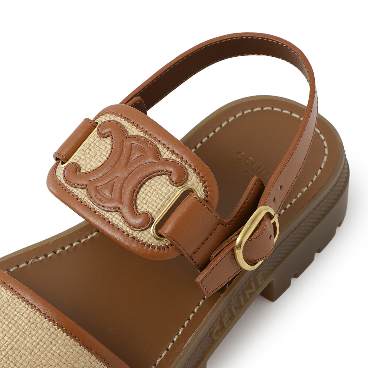 楽天市場】セリーヌ CELINE サンダル ブラウン レディース 大きい