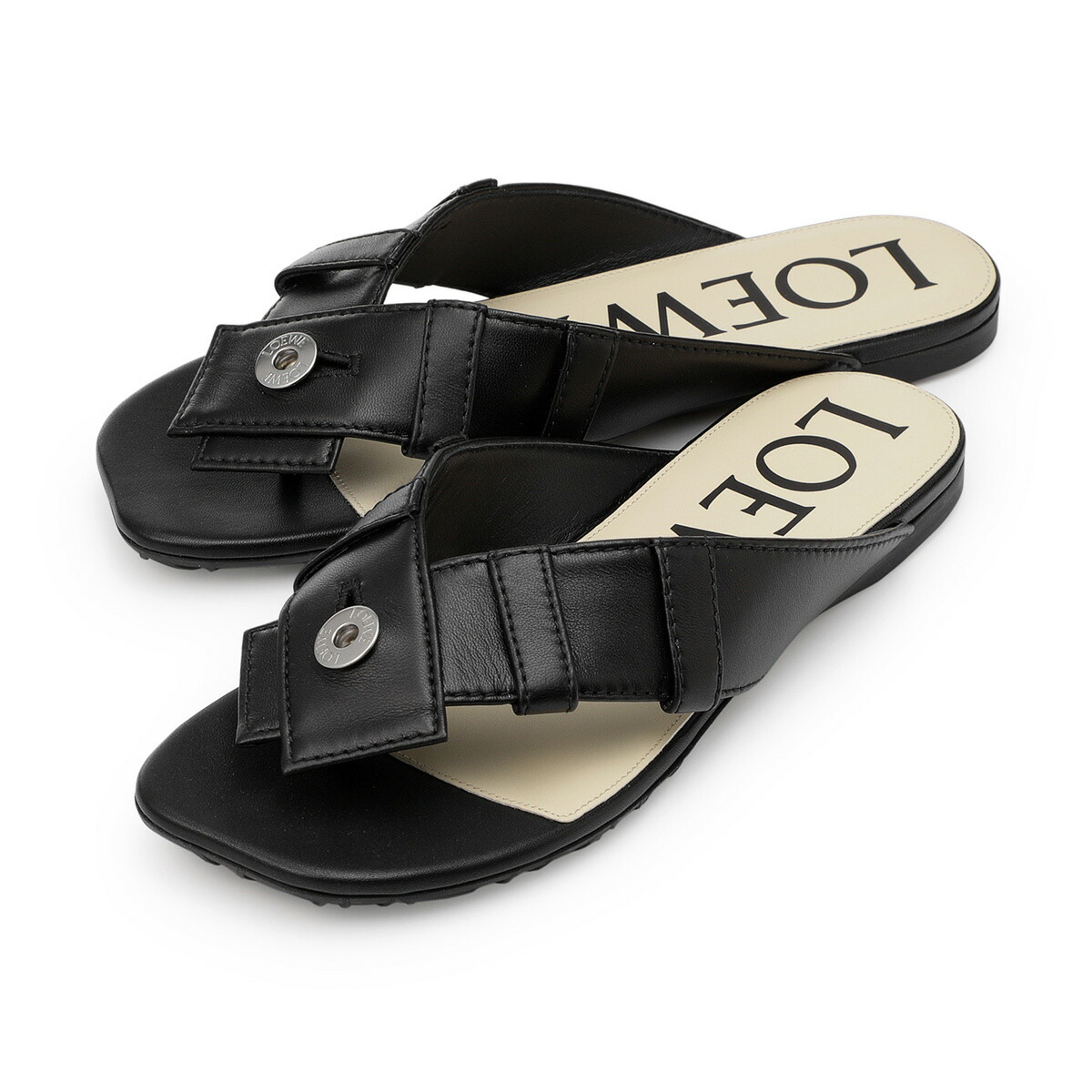 楽天市場】ロエベ LOEWE サンダル ブラック レディース l814465x79