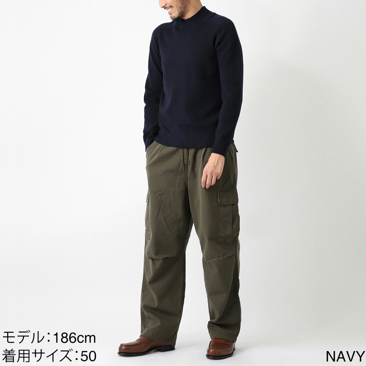 楽天市場】グランサッソ Gran Sasso モックネック ニット ラムウール