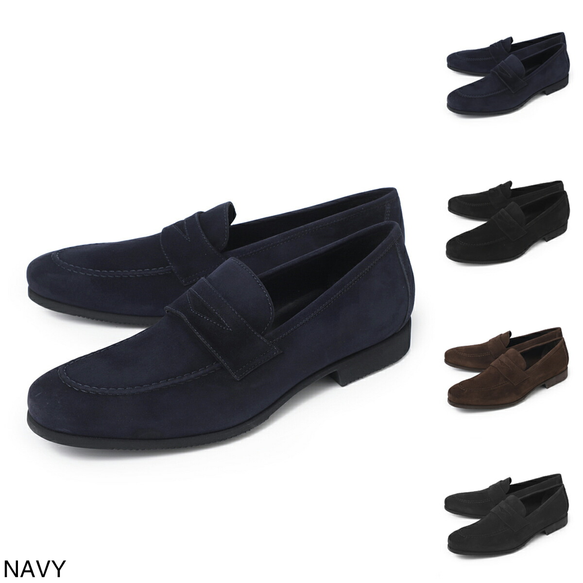 楽天市場】フェランテ ローファー ネイビーの通販