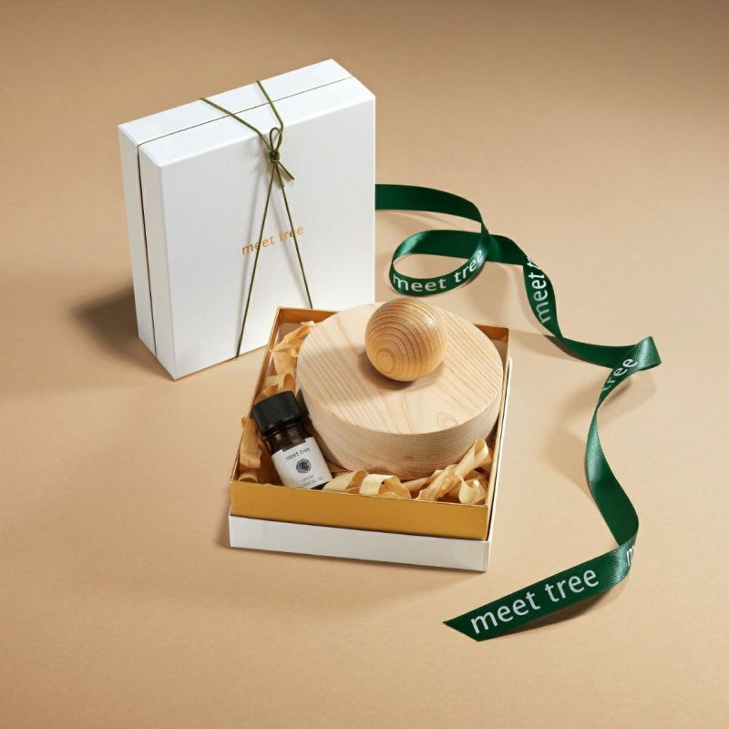 楽天市場】アロマディフューザー ヒノキ 精油 & ディフューザー セット