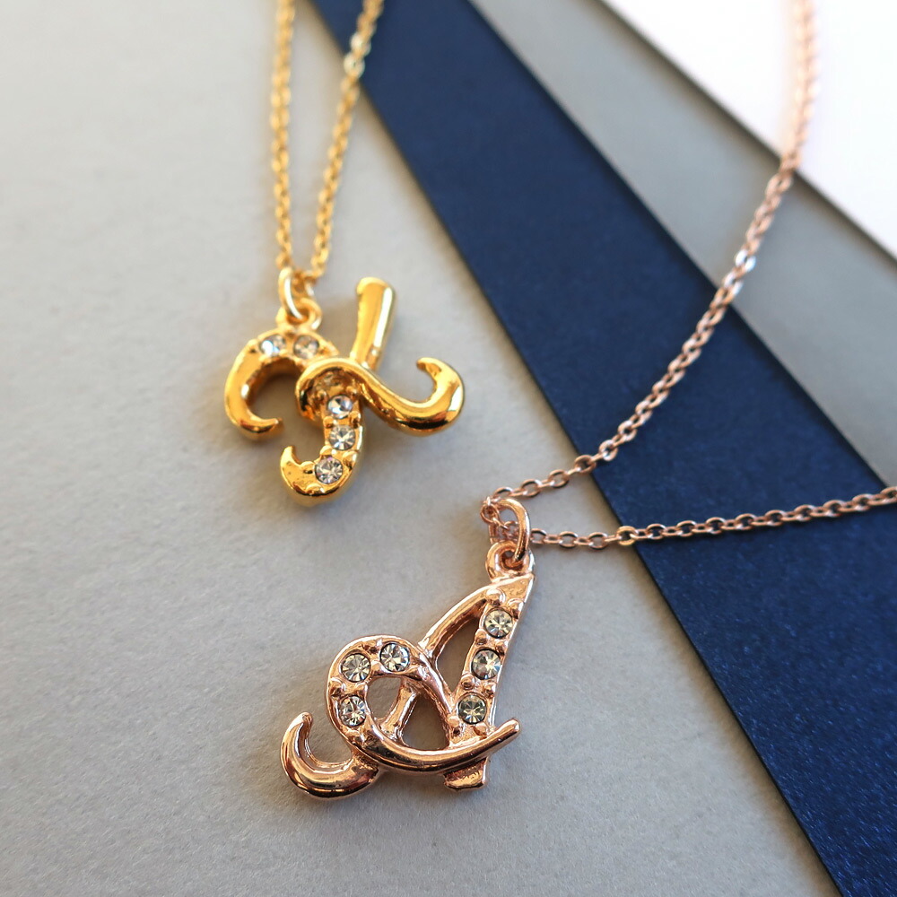 楽天市場】【25%OFFクーポン対象！】 イニシャル ネックレス 日本製