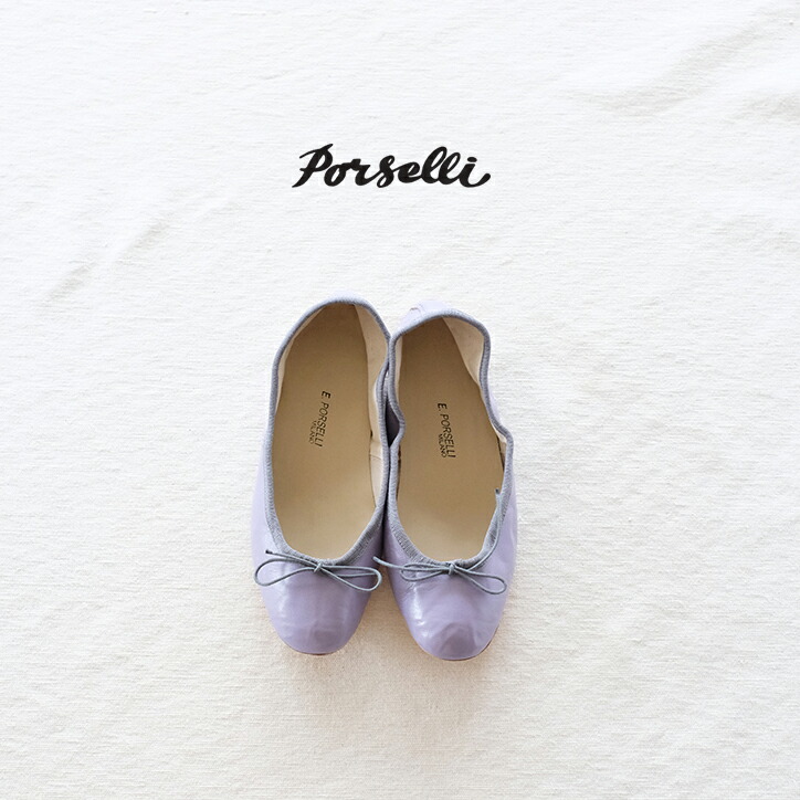 楽天市場】PORSELLI ポルセリ バレエシューズ レディース ラベンダー