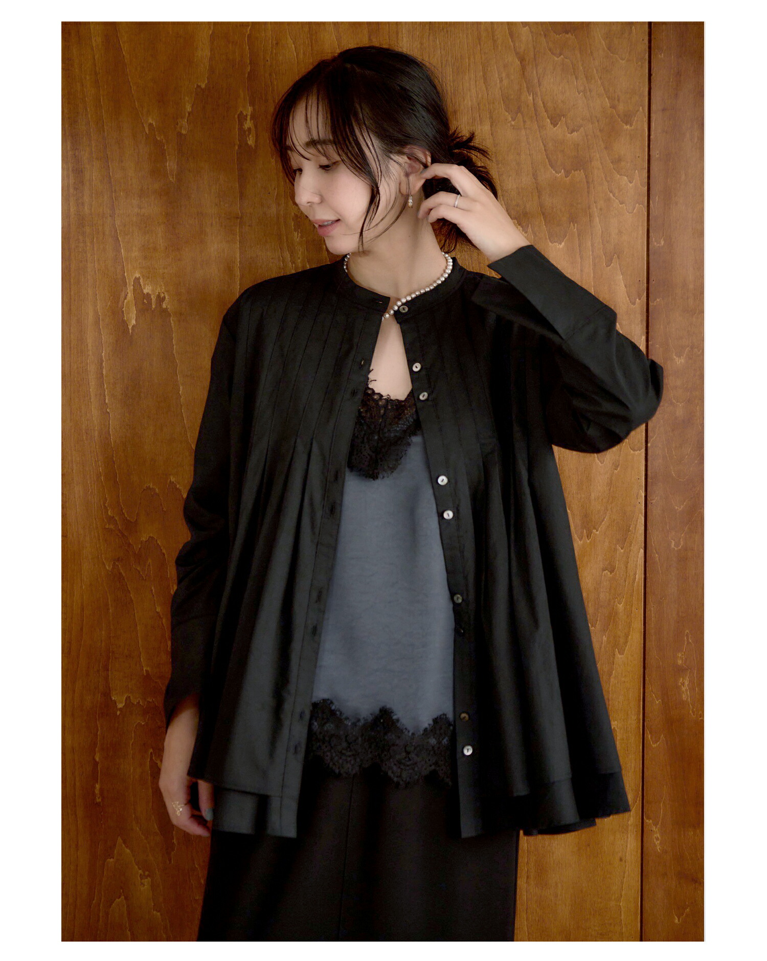 楽天市場】SHIORI×MERI ニットベスト＆フレアーブラウス : MERI