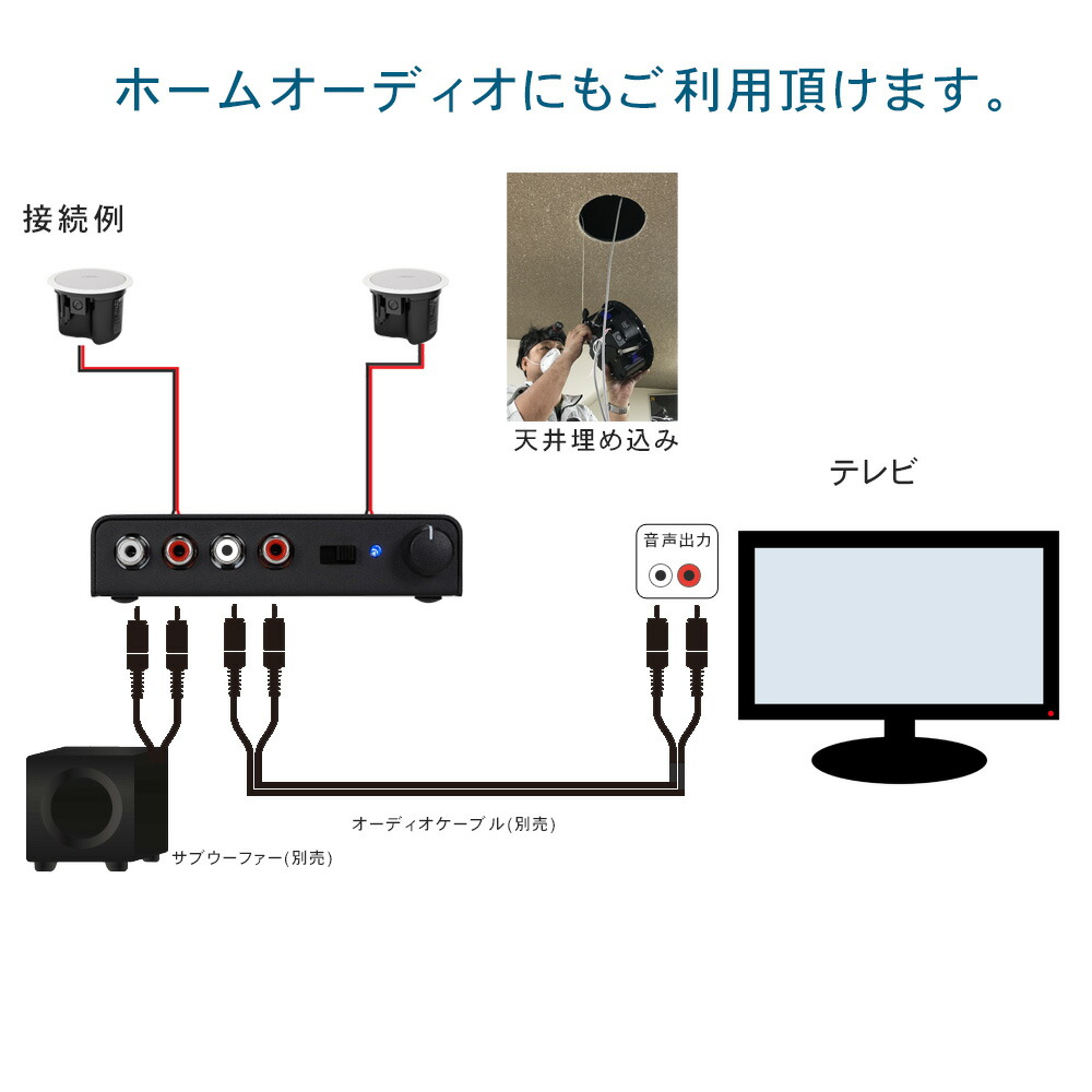 楽天市場】BOSE 天井埋め込みスピーカー + アンプセット BGM向き