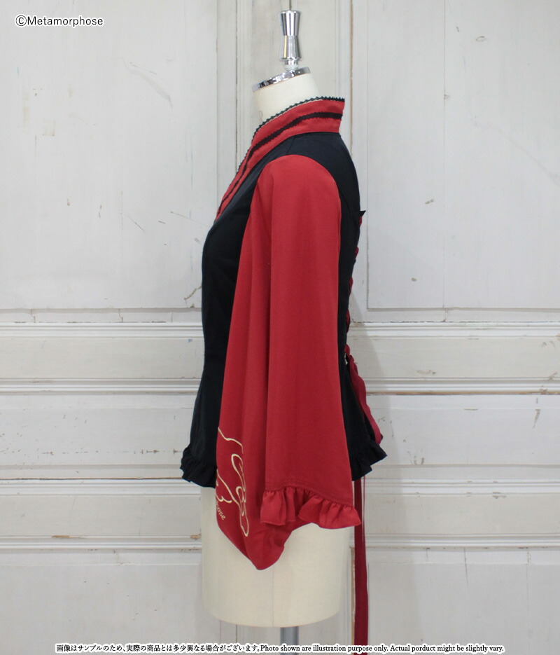 楽天市場】メタモルフォーゼ 刺しゅう入り着物合わせ風ブラウス【2