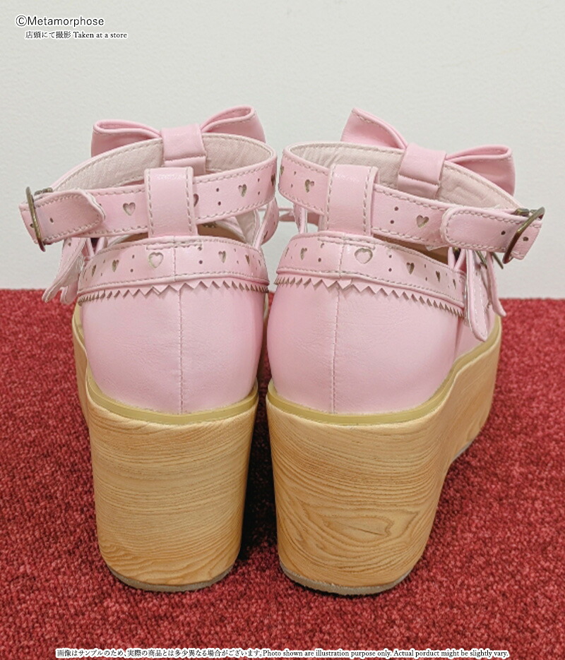 楽天市場】メタモルフォーゼ木底風リボンシューズ【ロリータ